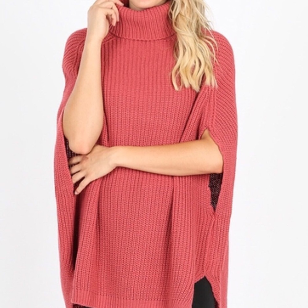 Turtleneck Poncho
